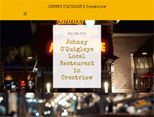 Tablet Screenshot of johnnyoquigleys.com